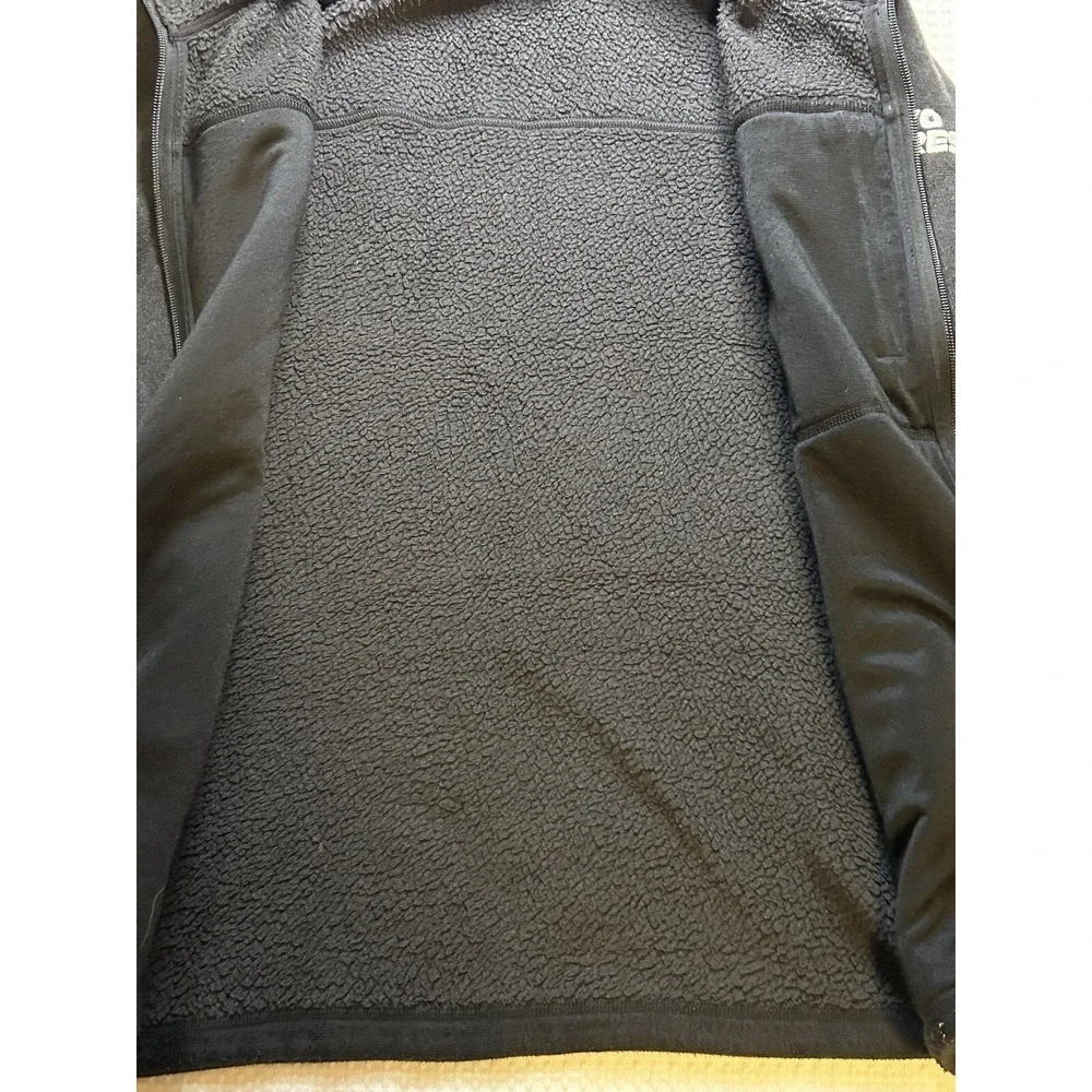 The North Face Mens Size Large - Knit Fleece Lined - Full Zip Jacket-Black TORO